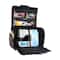 Everything Mary Black Floral 4-Wheel Collapsible Deluxe Sewing Machine Storage Case